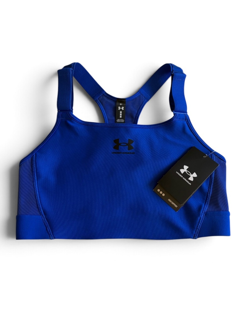 Under Armour Compression High Support Sports Bra Size Medium Blue NWT Heatgear